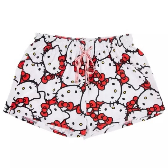 NEW Hello Kitty Sleeping Pajama Shorts Size Small - Picture 10 of 12